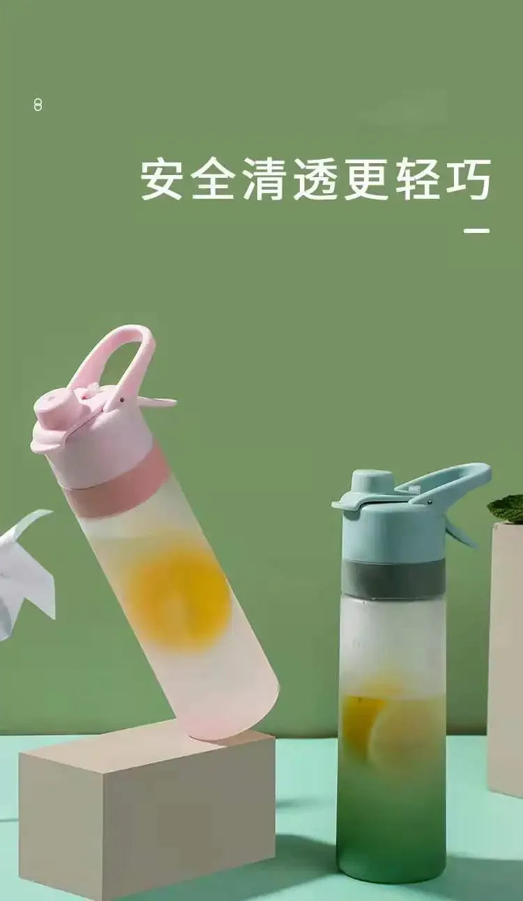 Fashion Sports Water Bottle Hydrating Beauty Portable Water Cup Beautiful Food Grade Plastic Water Bottle Outdoors Cycling Cup.