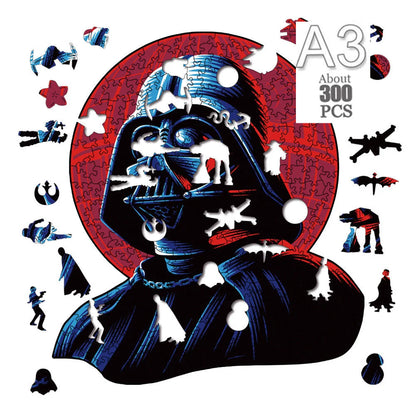 Movie Characters Wooden Puzzle Film Star Wood Jigsaws 2D Magic School Badge Character Jigsaw Toys for Kids