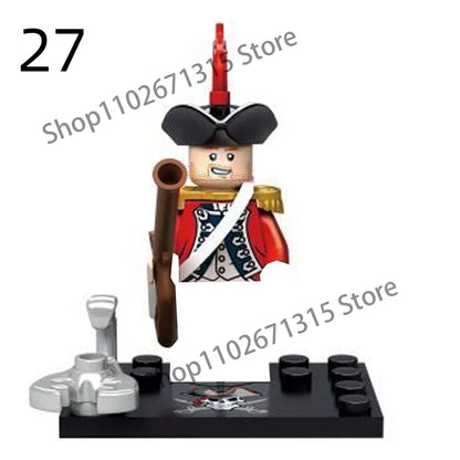 Movies Pirates Of The Caribbean Jack Sparrow Classic Movie Figures Head accessories Building Blocks Toys For Children
