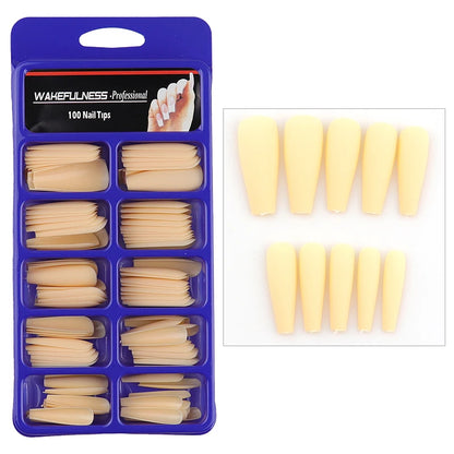 Long Matte Nails Beauty Nails Cute Stiletto Nails Long Pointy 100pcs/Box  Matte Black Stiletto Nails - Full Set  Edgy Black N