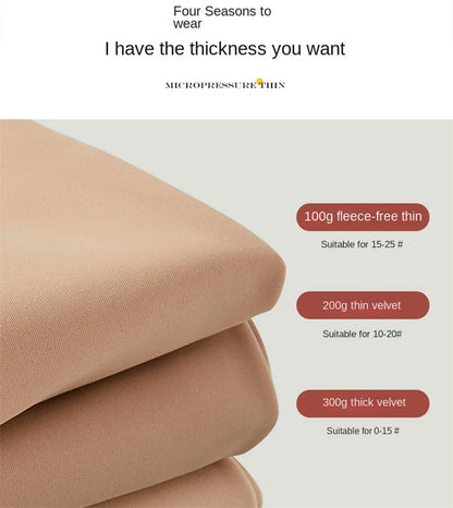 Winter Thermal Pantyhose Women Thicken Stockings Fake Translucent Pantyhose Fleece Lined Tights High Waist Elastic Wool Socks