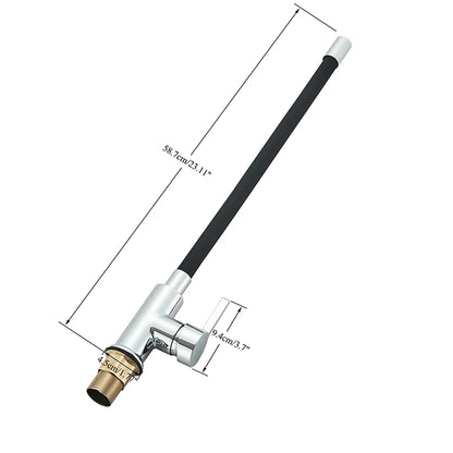 Kitchen Sink Faucet Flexible Water Pipe 360° Rotation Single Handle Deck Mount Cold Hot Water Mixer Water Tap