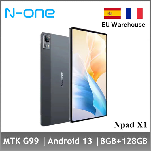 N-ONE NPad X1 Tablet PC 8GB RAM+128GB ROM 10.95'' 2000*1200 FHD IPS Android 13 4G LTE 8-Cores MTK G99 Fast Charging WIFI BT5.1.