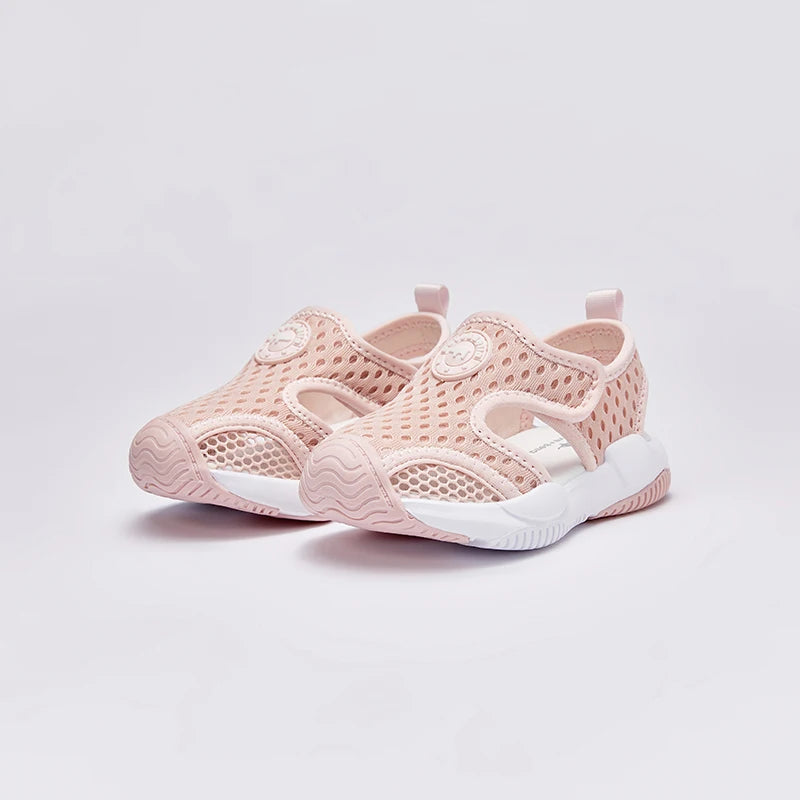 Dave Bella 2025 Boys Girls Summer Mesh Breathable Pre Walker Non-Skid Baby Shoes Kids lightweight Sandals Shoes DB2235177-A.