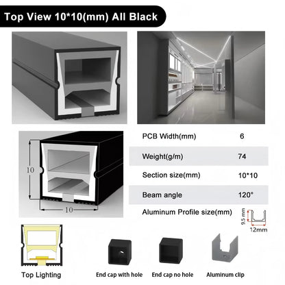 IP67 Waterproof Led Neon Silicone Flexible Light Tube Suitable for 5mm 8mm 10mm 12mm PCB WS2812B WS2811 5050 RGB Light Strip