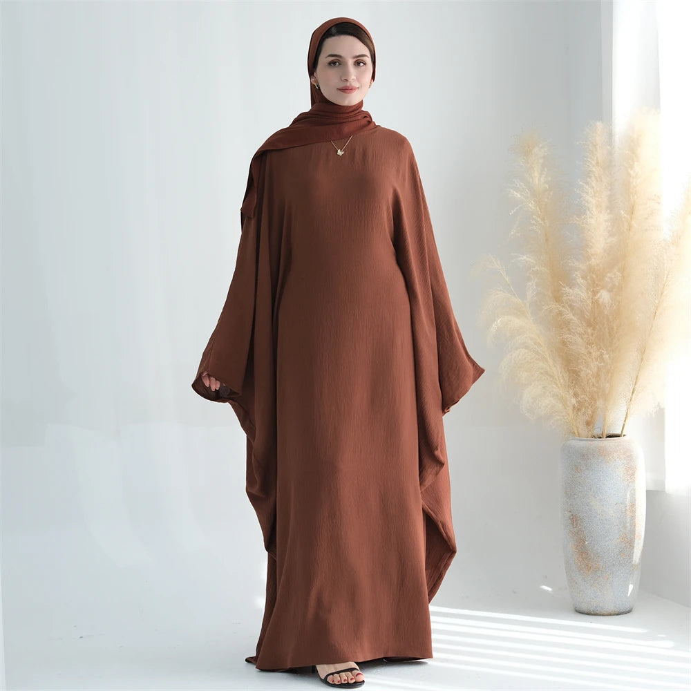 Ramadan Eid Baumwolle Leinen Khimar Abaya Set Dubai Muslim Sets Hijab Kleid Kaftan Abayas Kaftan Marocain Femme Vestidos Para Mujer