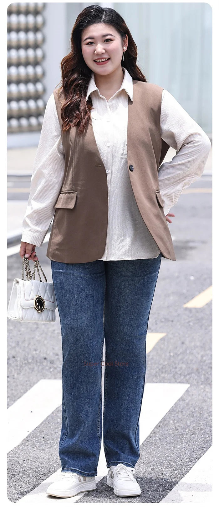 Plus Size Women Jeans 6XL Loose High Waisted Stretched 5XL Plus Size Female Denim Trousers Blue Girl Long Classic Straight Pants.