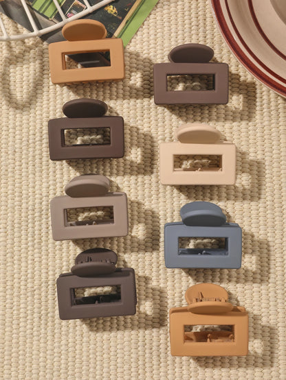 4 Pack Medium Small Hair Clips for Women, Claw Clips for Thick Thin Hair, Strong Hold Square Jaw Clips