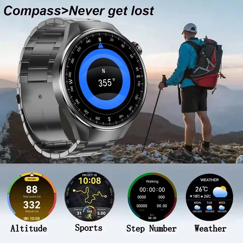 2025 New Originl Watch G5 PlUS Smart Watch 1.75" HD AMOLED Screen GPS track Heart Rate Bluetooth Call Compass Smartwatch for Men.