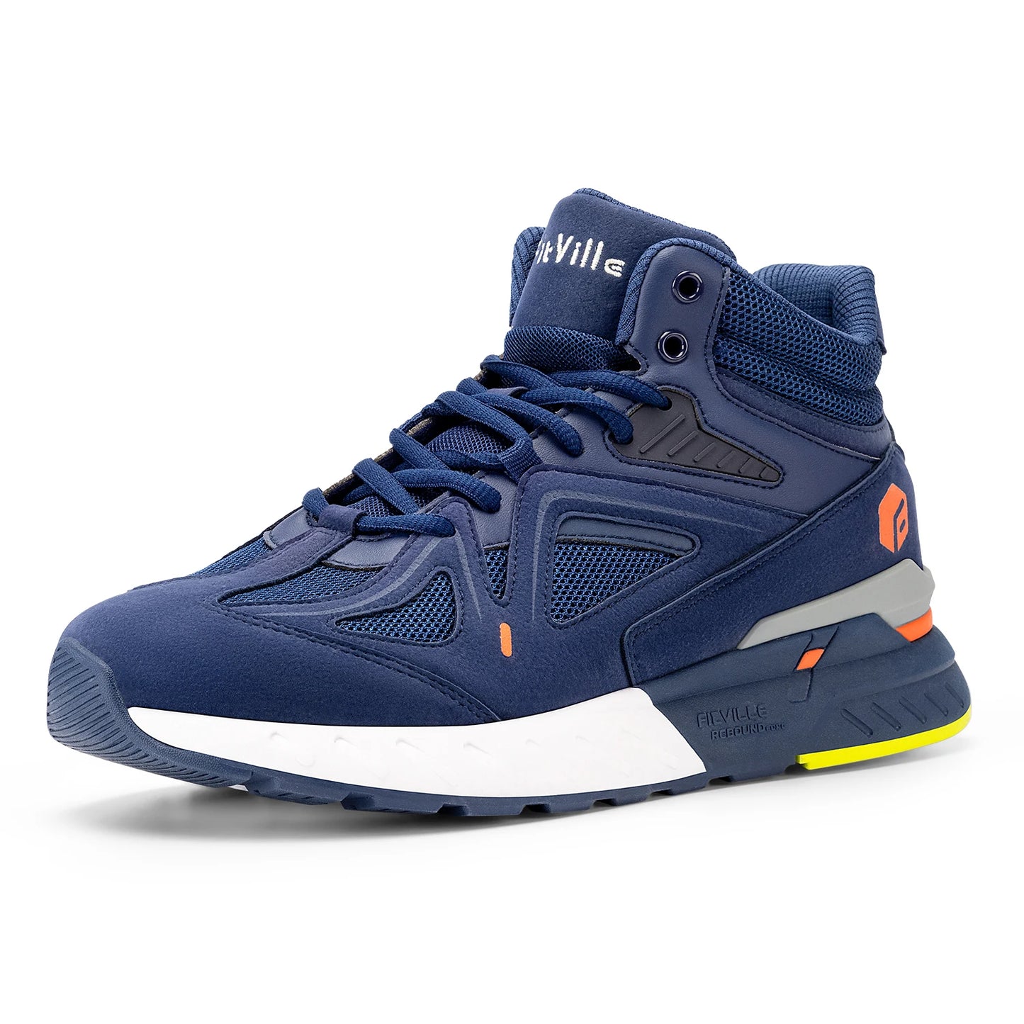 FitVille Herren-High-Top-Basketballschuhe, verbreitert, leicht, lässig, atmungsaktiv, für männliche geschwollene Füße, lindert Schmerzen.