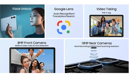 Blackview Android 14 Tab 16 Pro 11 Inch Touch Tablet 2K Screen 24GB +256GB 4G LTE+5G WiFi Gaming Tablets with Protective Shell