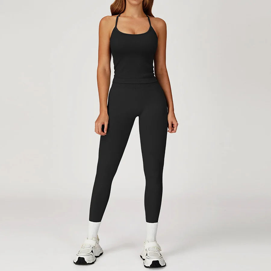 2PCS Yoga Suit Sports Set Women Gym Set Woman Tracksuit Running Workout Long Sleeve Sports Shirt Shorts and bra set Sport Outfit