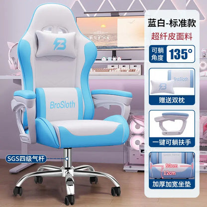 Bezaubernder Stuhl für Studenten, bequemes langes Sitzen, verstellbarer Home-Office-Gaming-Sitz