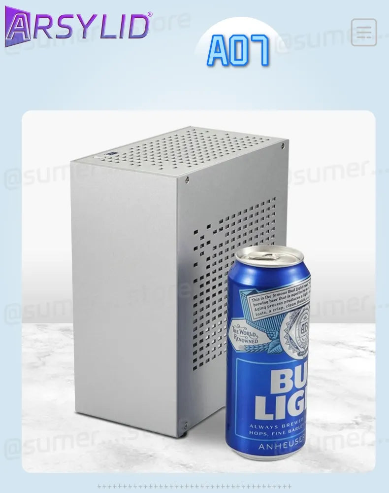 All Aluminum 2.0mm HTPC Mini ITX A4 Chassis Game Computer Support Graphics Card RTX2070 I5 Discrete Display Case K39 A07 A39.