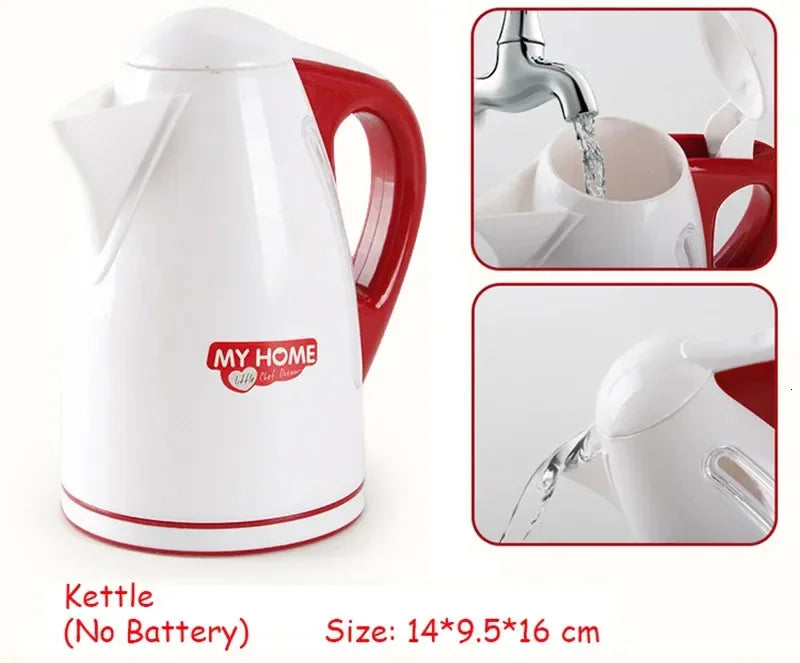 Kitchen Appliances Toys Toy Kitchen Set for Kids Play Kitchen Doll House Accessories Blender Coffee Maker Machine Mixer Toaster.