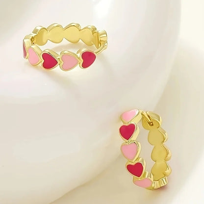 Heart Stainless Steel Earrings for Women Gold Color Hoop Earring Aesthetic Waterproof Ear Piercing Jewelry Accessories Wholesale.