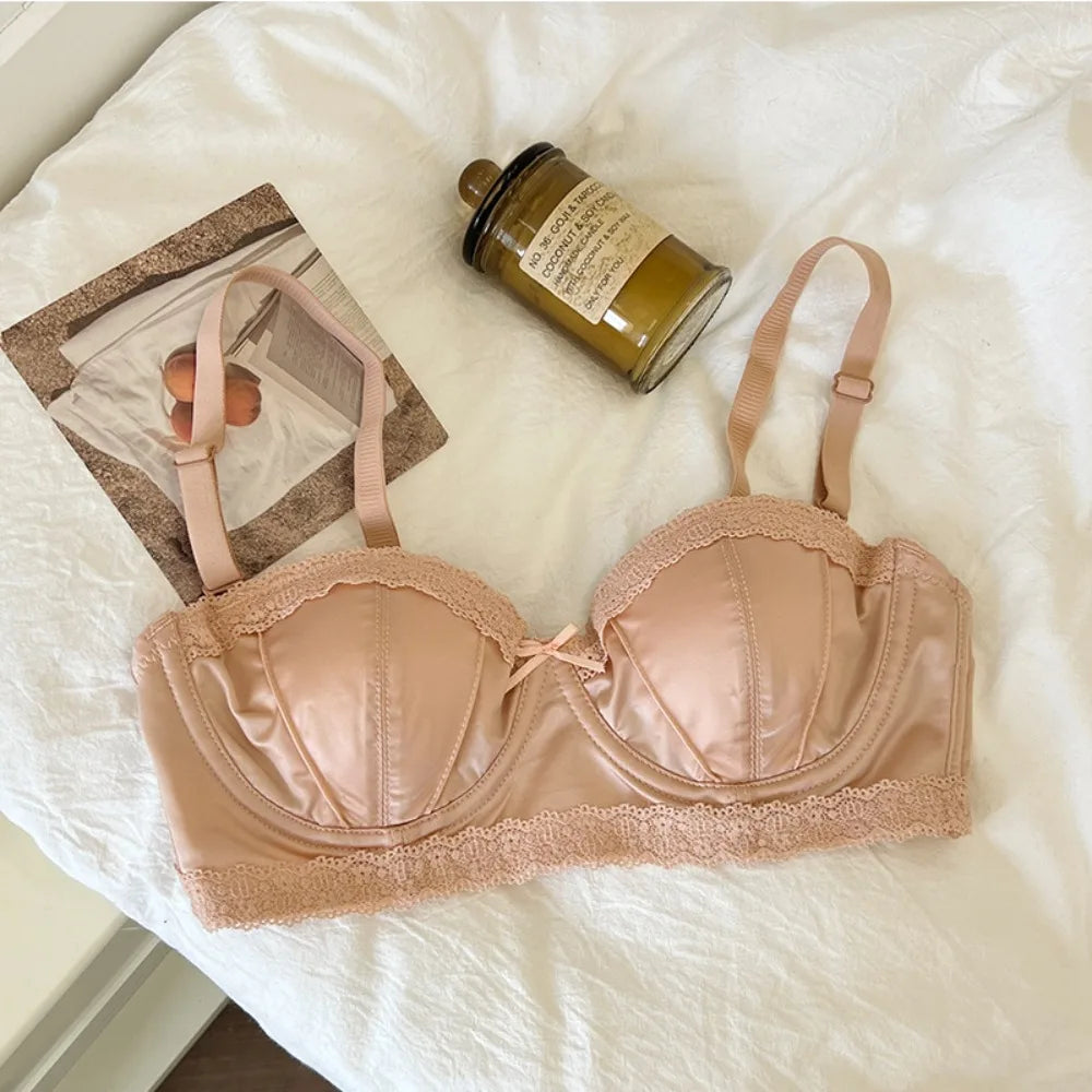 New Soft Soft Underwire Underwear Anti-sagging Simple Steel Rimmed Bra Glamour Anti-droop Bras Women.