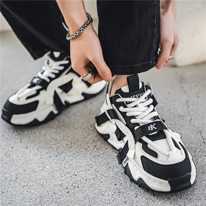 Thick Sole Four Seasons Sports Shoes Man 2024 Trend Spring Hot Sale Men's Casual Fashion Comfortable Outdoor Running Sneakers 44.