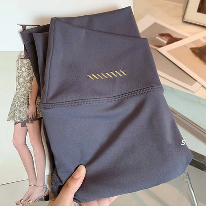 Cross over Nylon Yoga Pants Women High Waist Gym Sport Leggings Stretchy Workout Fitness Tights Running Squat Proof Dry Fit.