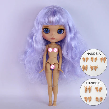ICY DBS Blyth Doll BJD Joint Body tan Skin Matte Face Set Doll 1/6 30cm Girl Gift Anime SD