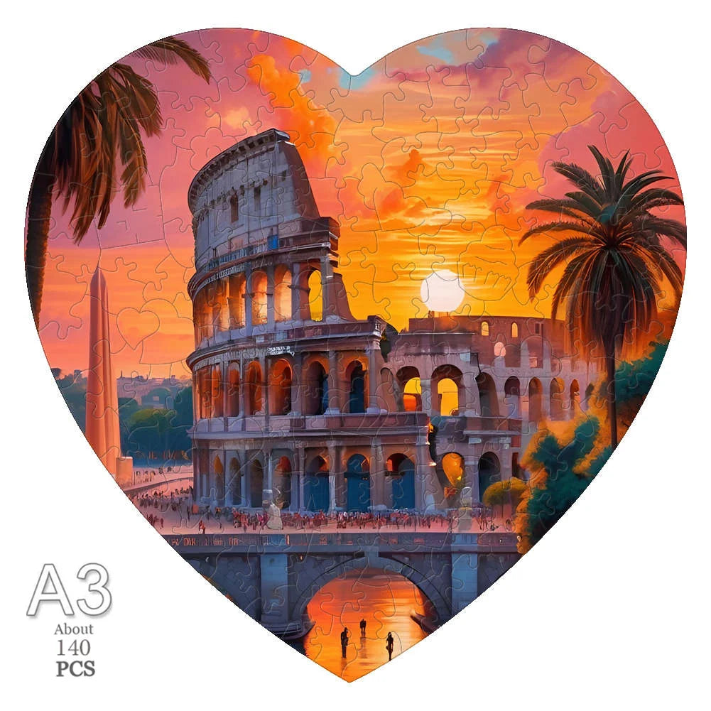 Wooden Animal Jigsaw Puzzle for Adults Kids Toy Circular Puzzle Puzzles Set Birthday Gift Brain Teaser Family Interactive Game