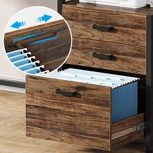 Tribe signs 63-Zoll-Computertisch mit Akten schubladen schrank, ergonomischer Schreibtisch mit Monitorst änder, industrieller Computer tisch