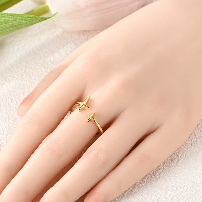 925 Sterling Silver Rings Gold Color Sparking Popular LOVE Wedding Ring Certified Women Engagement Jewelry Anniversary Gifts