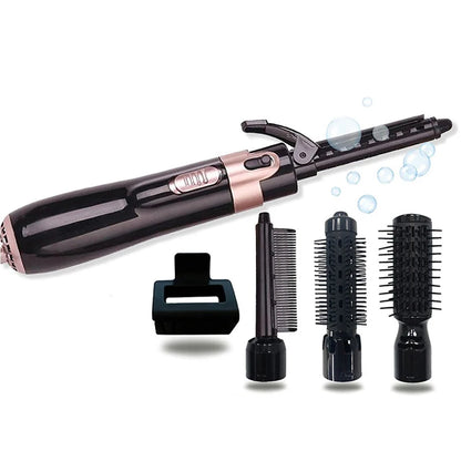 Hot Selling Professional 4-In-1 Hot Air Brush Portable High-Power Curly Hair Hot Air Comb Salon Women'S Styling Tool.