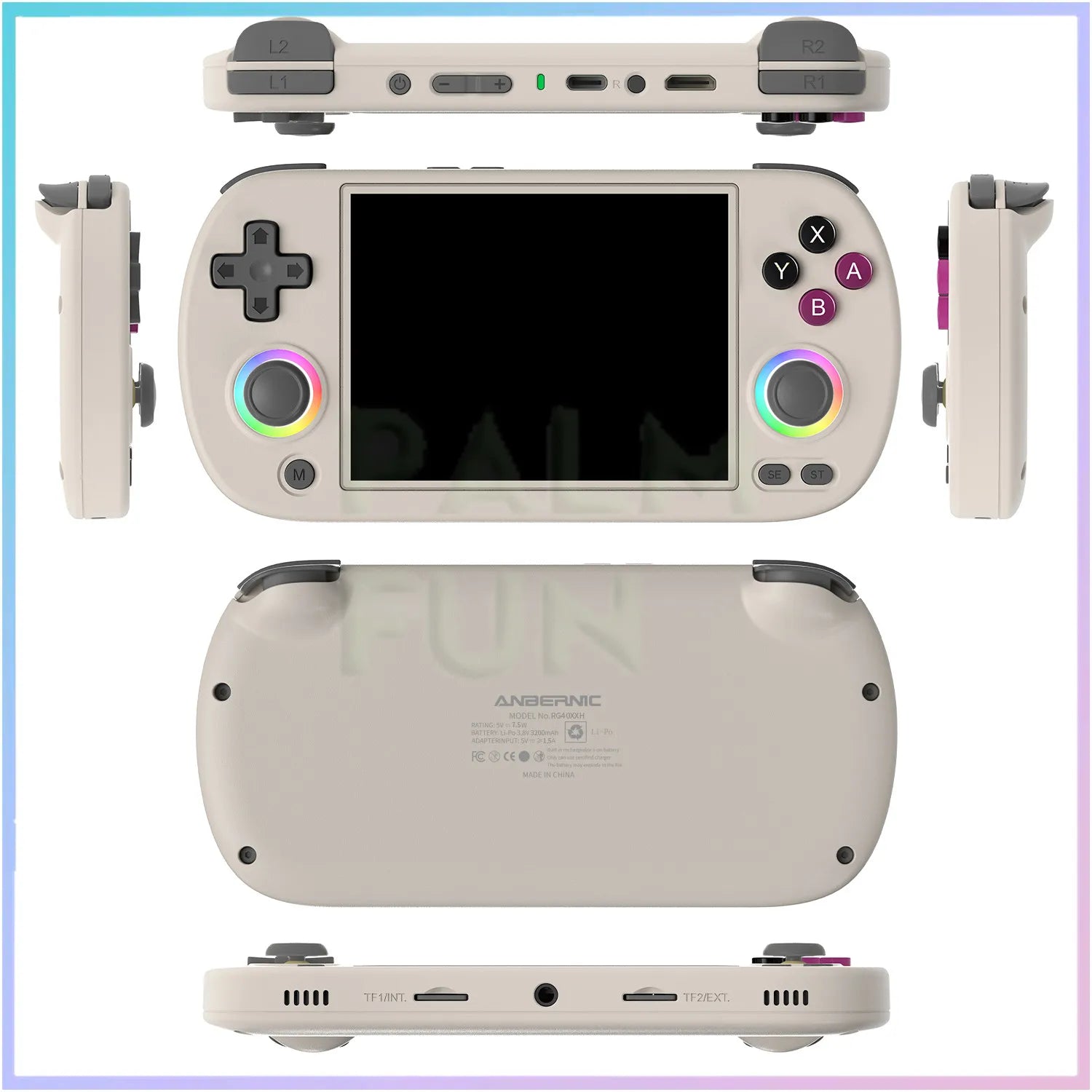 ANBERNIC RG40XX H Retro Handheld Game Console 64Bit 4 Inch IPS Screen Linux 5G WIFI Bluetooth HDMI-TV Output Video Gaming Player.