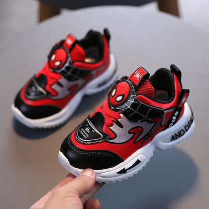 2024 New Arrival Disney Children Casual Shoes Fashion Cartoon Spiderman Boys Sneakers Kids Outdoor Shoes Sport Shoes for 1-6Y