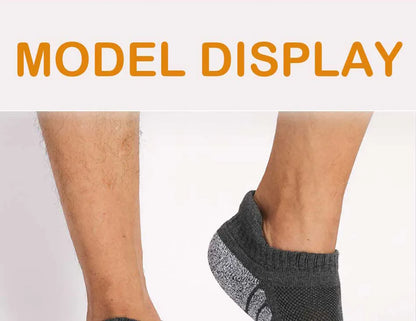 3pairs thickened towel bottom running socks mesh boat socks non-slip breathable sports socks Low cut Men's socks Women's socks.