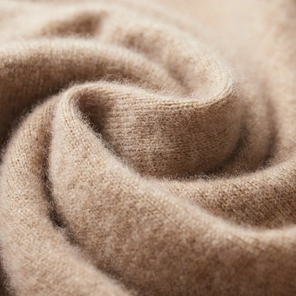 Autumn Winter New Merino Sweater Men's 100% Wool Hooded Collar Knitted Pullover Casual long Sleeved Hoodie.