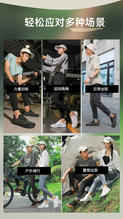 Sommer Breite Schuhe Männer Barfuß Breite Kappe Weichen Sohlen Outdoor Jogging Lace Up Casual Sneaker Atmungsaktive Laufschuhe Tenis Jeans.