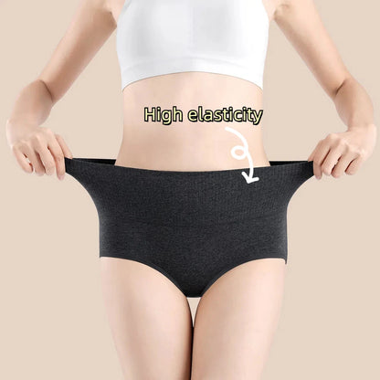 Women's Cotton High Waisted Underwear 5-Pack - Tummy Control Shapewear, Anti Bacterial, Breathable, Seamless Comfort.