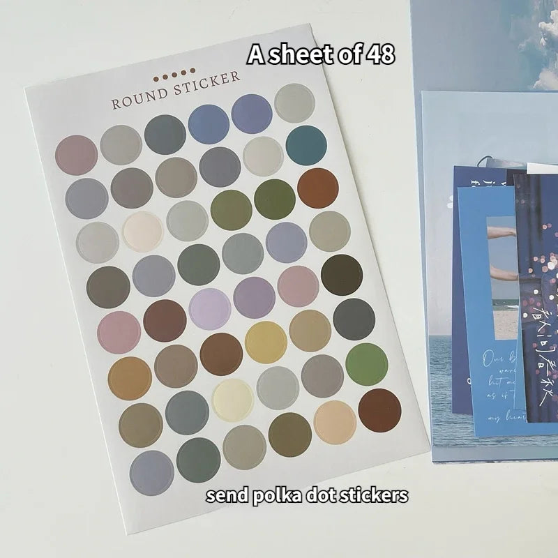 Ins Nordic Retro Wall Decorative Photo Card Stickers Bedroom Art Postcard Decoration DIY Wall Card Stickers Photography Props.