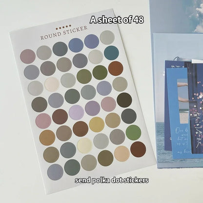 Ins Nordic Retro Wall Decorative Photo Card Stickers Bedroom Art Postcard Decoration DIY Wall Card Stickers Photography Props.