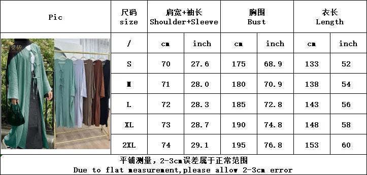 Ramadan Eid Muslim Women Modest Arab Open Abaya Long Dress Jalabiya Lace Up Cardigan Robe Morocco Dubai Abayas Kaftan Vestidos.