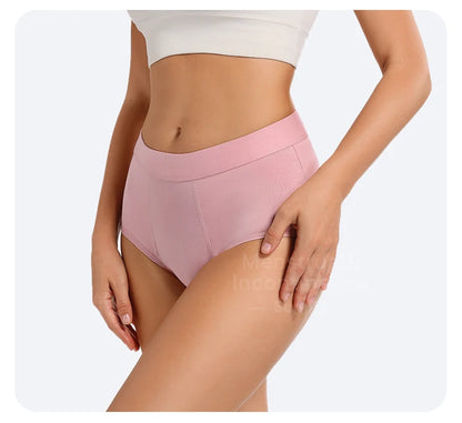 High Waist Menstrual Panties for Women 4-Layer Leakproof Protection Fast Absorbent Period Panties Heavy Flow Briefs.