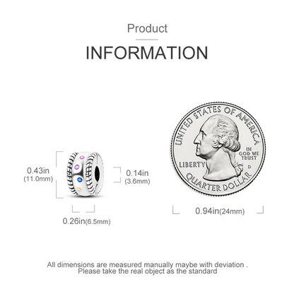 Silver Clasp 925 Sterling Silver CZ pave Clip Charms Daisy Beads Stopper Safety Chain fit Original Bangle Bracelet Jewelry Clip