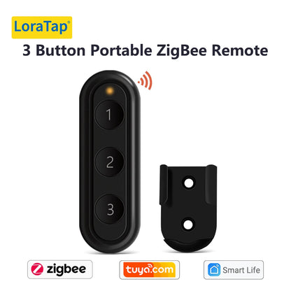 LoraTap ZigBee 3.0 Wireless 14 EU US Push Button Remote Tuya Scene Automation Control Switch Smart Life App Hub Need