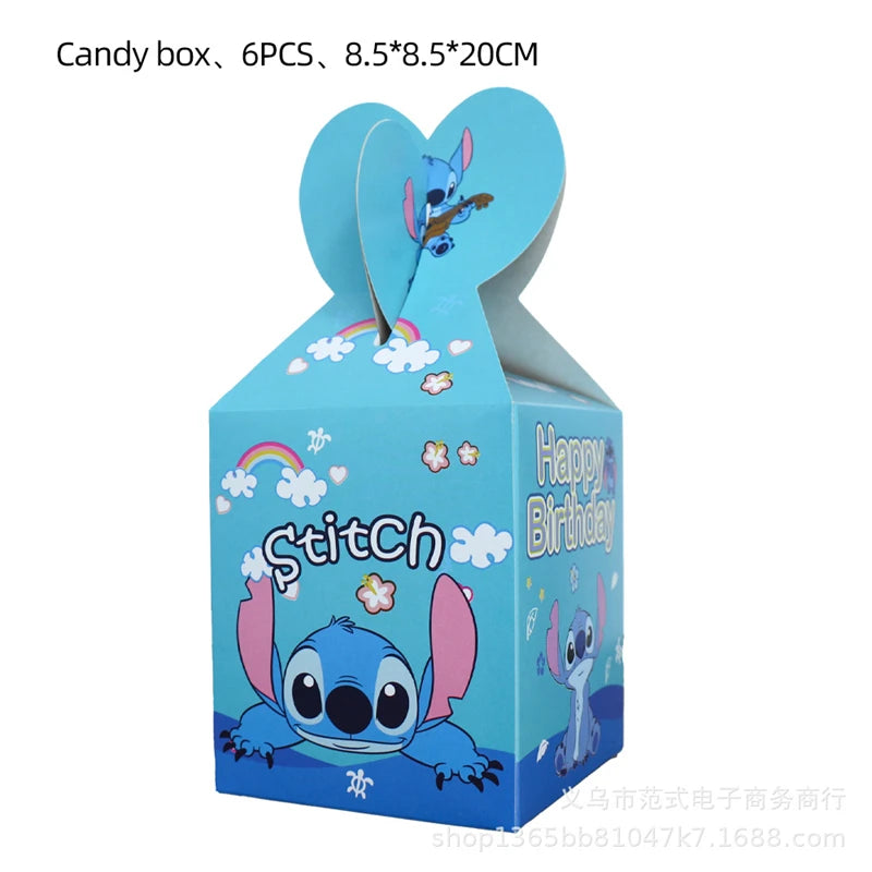 Disney Stitch Partygeschenke, Stich-Thema, Geschenktüten, Pralinenschachtel, Ringe, Pinata, Schlüsselanhänger, Aufkleber, Geblasen, Luftballons, Partygeschenke