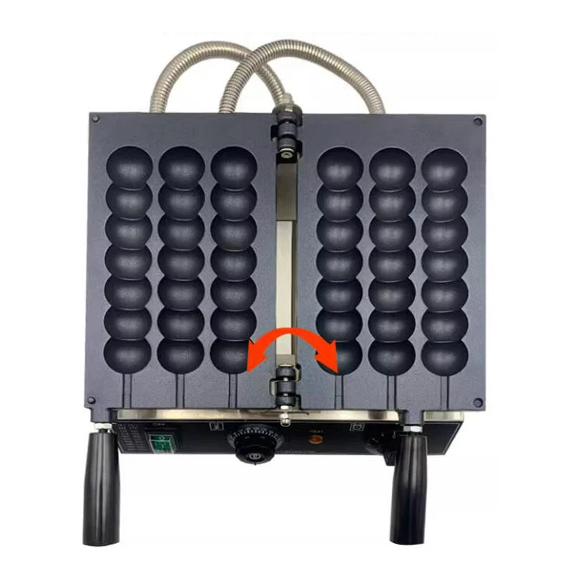 7 Holes Takoyaki Waffle Maker 3 Sticks Cheese Waffle Machine Snack Electric Waffle Machine Candied Haws Cake Baking Quail.