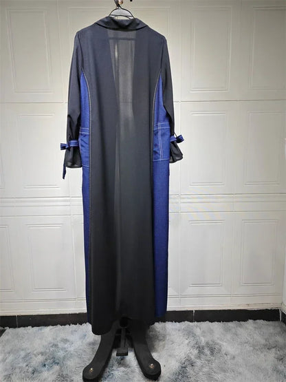 Ramadan Eid Open Muslim Kimono Abaya Damen Dubai Luxury Kebaya Prayer Clothes Abayas For Women Arabic Kaftan Dress Islam Robe