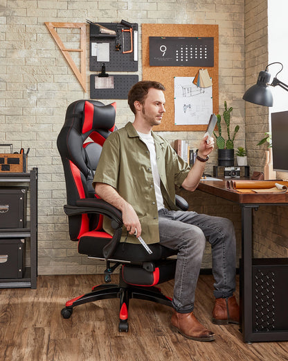 SONGMICS Gaming-Stuhl, Bürostuhl, höhenverstellbar, Home-Office