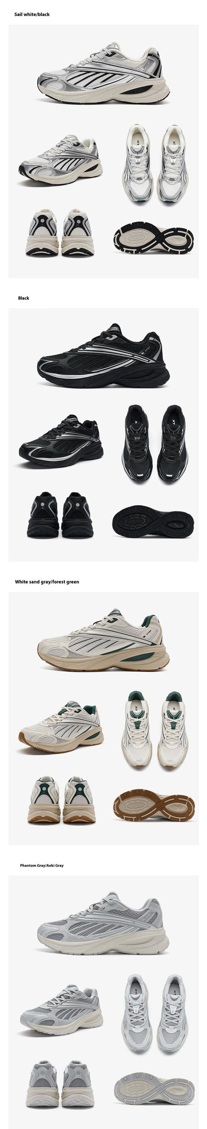 Xtep Little Basque Sportschuhe, Unisex, 2024, Sommer-Vintage-Sportschuhe, bequem, rutschfest, langlebig 876319320003.