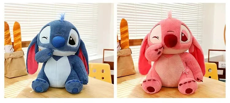 30-90CM New Disney Lilo & Stitch Sakura Doll Cartoon Angel Plush Toy Cute Anime Soft Stuffed Kawaii Children's Birthday Gift