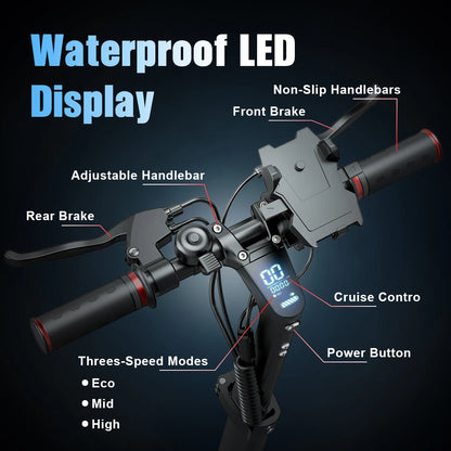 Bogist-C1 Pro Electric Scooter with Seat, Foldable Electric Scooter, 40km, 13Ah Battery, Innovative.