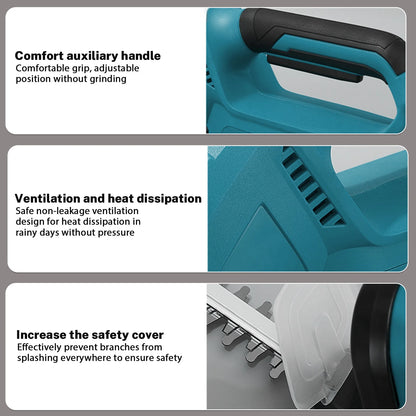 2000 W Elektrische Heckenschere 15000 RPM Rasenmäher Garten Landschaftsbau Heckenschere Trimmer Werkzeug Für Makita 18 V Batterie pin