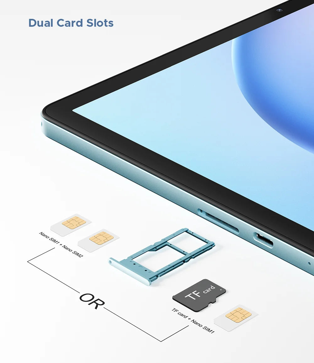 DOOGEE Tab G6 2 IN 1 Smart Tablet PC 11'' Screen Android 15 30GB RAM(6+24) 256GB ROM 8000mAh Battery Dual Speakers Widevine L1