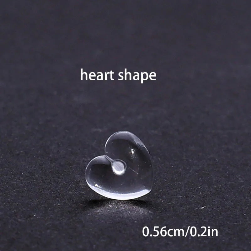 2/100Pcs Mini Resin Ear Studs for Women Anti-allergy Prevent Allergy Transparent Girls Invisible Cute Earring Piercing Jewelry.